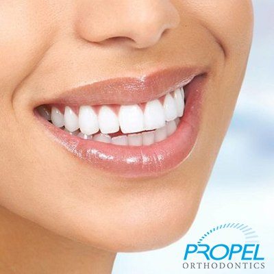 Healthy smile and Propel logo