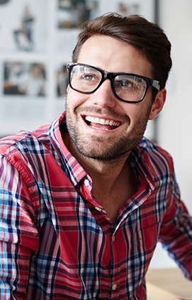 Man with engaging smile